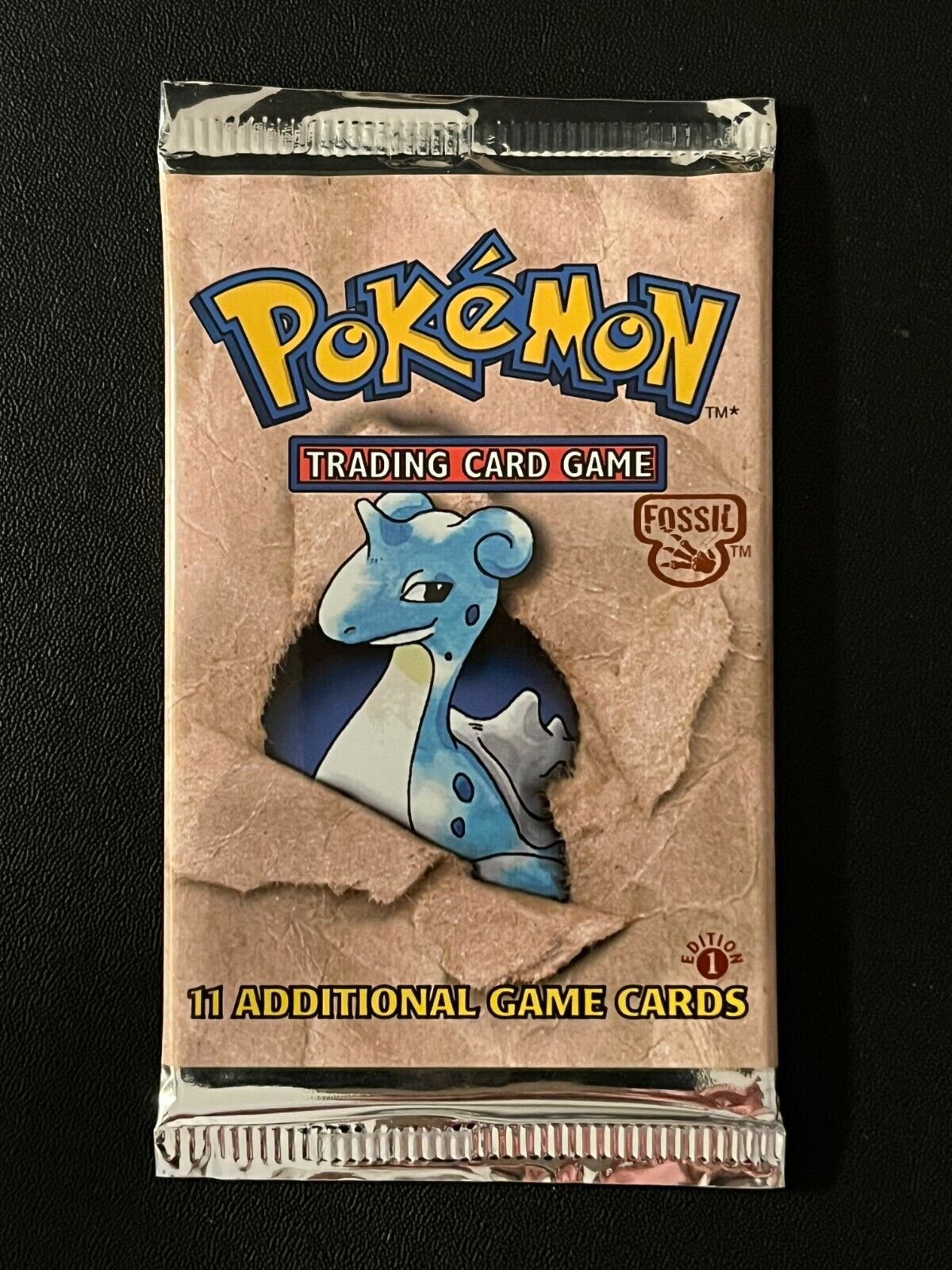 Factory Sealed 1st Edition Fossil Booster Pack Box Pokemon Card Lapras